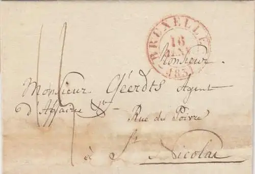 Buxelles 1831 to Nicolas with text content