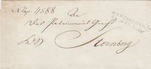 Lettre de Würzburg 1818 à Sternberg