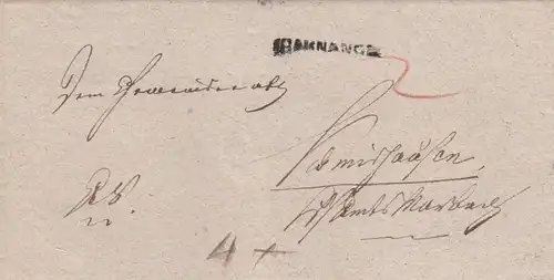 Brief aus Backnang nach Harzburg
