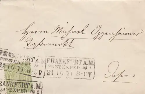 Brief 1871 aus Frankfurt 
