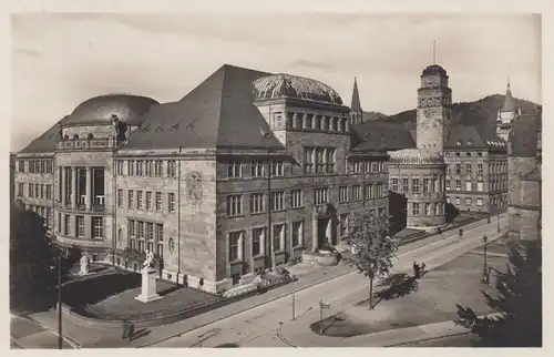 Carte de vue 1930, Uni Fribourg, Schweigheim/Müllheim vers Berlin