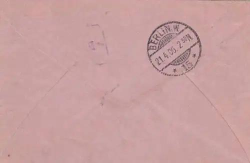 Lettre de Rohrpost 1905 à l'intérieur de Berlin