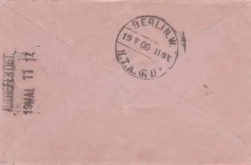 3x Lettre Rohrpost Berlin 1899/1900 Berlin