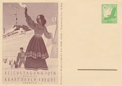 4x Tout, KDF Réunion 1938, Haute Silésie, Goethe, Freiherr von Stein