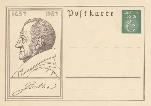4x Ganzsache, KDF Tagung 1938, Oberschlesien, Goethe, Freiherr vom Stein