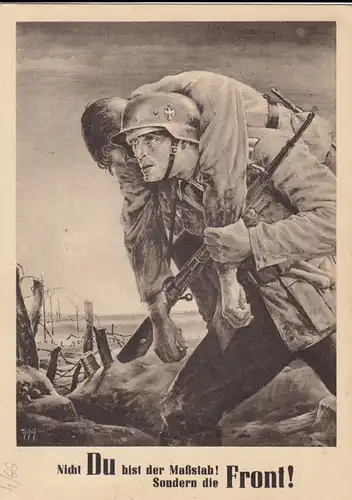 Gouvernement général GG, carte commémorative/carte de propagande Stamp spécial 1943