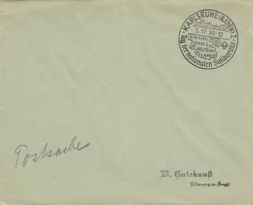 Sonderstempel 1938 Karlsruhe, Tag der internationalen Solidarität
