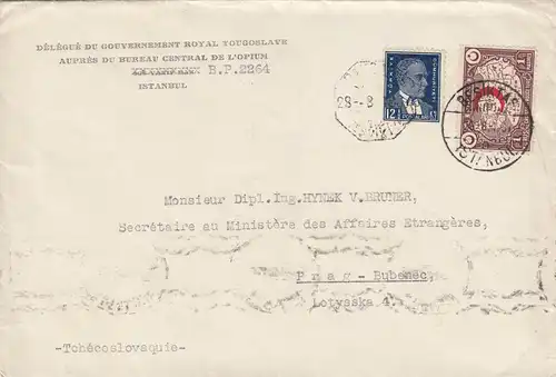 1937: Besiktas/Istanbul au ministère des Affaires étrangères de Prague, DPIUM, Bureau,