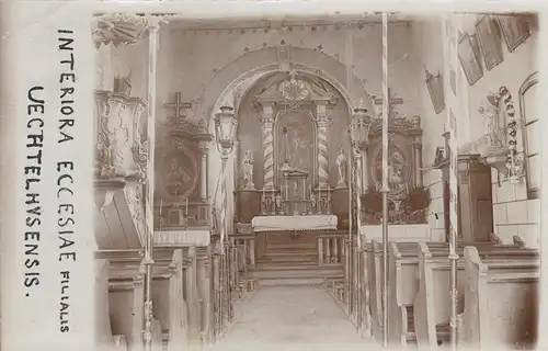 Carte postale Aide postale Uechtelhausen/Schweinfurt vers Reistenhaus en 1908