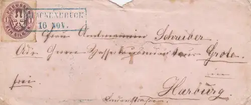 Lettre pour Harburg. - Héb.