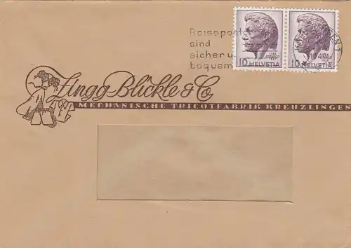 Brief 1946 Kreuzlingen, Mechanische Trikot-Fabrik, Kleidung