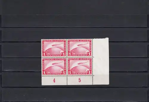 DR: MiNr. 455, Viererblock Eckrand, VE4, postfrisch, **