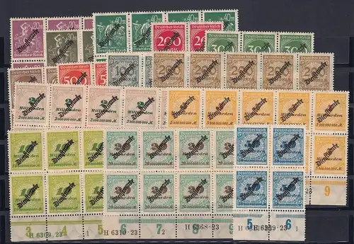 DR Dienst: MiNr. 75-88, HAN, postfrisch, **