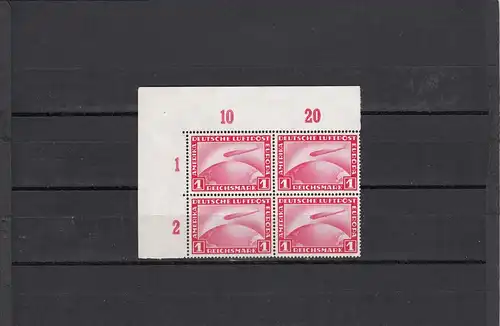DR: MiNr. 455, Viererblock Eckrand, VE1, postfrisch, **