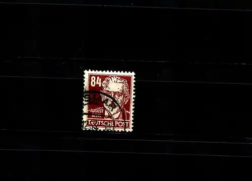 DDR: MiNr. 341vaXII, gestempelt Wismar 1953