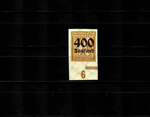 DR: MiNr. 300U, ungezähnt mit Unterrand, postfrisch, **