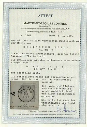 DR: Min. 8, les allumettes, sur le porte-lettre, BPP Attest