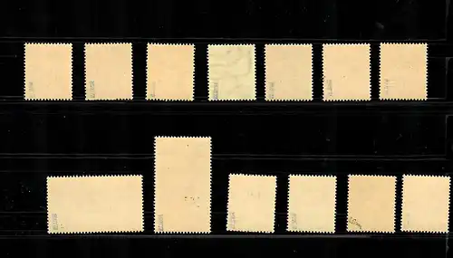 Saarland: MiNr. 226I bis 238I, Plattenfehler 230 I/IX, postfrisch, **