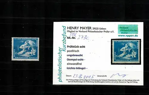 DDR Min. 273c, frais, **