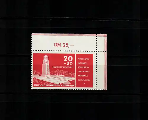 DDR MiN° 538 YI, frais, **, Eckrand E2, Type I avec certificat BPP