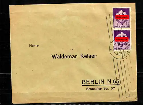 DR: MiNr. 818 III auf Brief, portogerecht nach Berlin