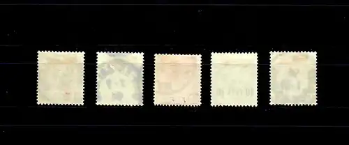 DOA MiNr. 1-5, gestempelt