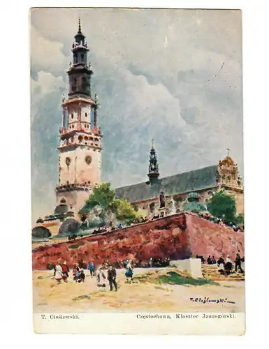 Premières lettres, carte de vue Tschenstochau, 17.9.39 avec FPn. 19126