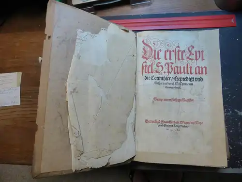 Buch von 1563: Die ersten Epistel S. Pauli an die Corinthier/Bergpredigt