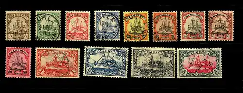 Cameroun: Mi Nr. 7-19, cacheté, en partie BPP Signature