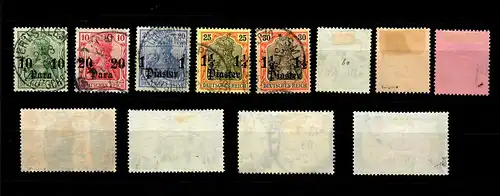 Dt. Post Türkei: MiNr. 24-35, gestempelt