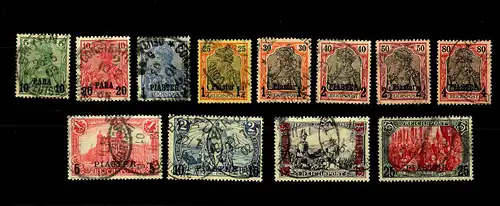 Dt. Post Turquie: Mi Nr. 12-23I, cacheté, 1x BPP Signature