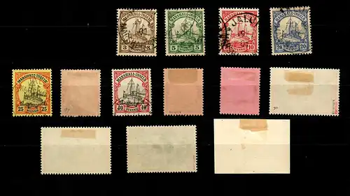 Îles Maréchal: MiNo 13-25, timbre, marques individuelles avec des signatures anciennes