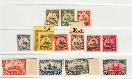 Nouvelle-Guinée: Min. 7-19, postfraîchissement, **, avec BPP Attest