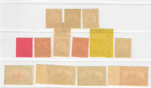 Deutsch-Neuguinea: MiNr. 7-19, postfrisch, **, mit BPP Attest