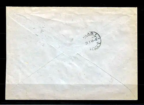 DR: MiNr. 865 FDC - Ersttag, Luftpost, Einschreiben Breslau nach Prag