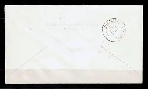 Bund: Einschreiben Satzbrief MiNr. 113-115, roter Stempel München 1949