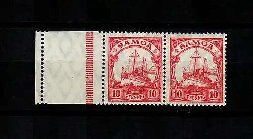Samoa: Mi Nr. 22 LF, couple horizontal, frais, **