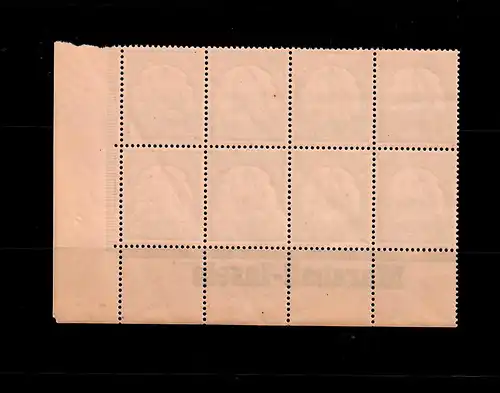 Marschall-Inseln: MiNr. 16, 8er Block mit Inschrift vom Eckrand, postfrisch, **