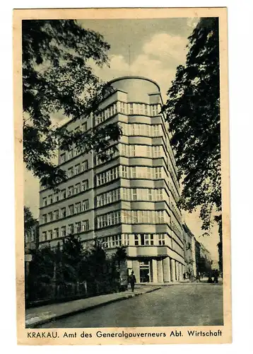GG 1940 Feldpost: AK Cracovie Office du Gg, Département d'Économie
