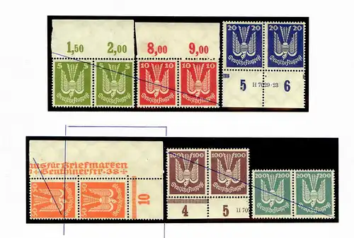 DR: MiNr. 347 - Deutsche Flugpost - Eckrand E4, postfrisch, **, BPP Attest