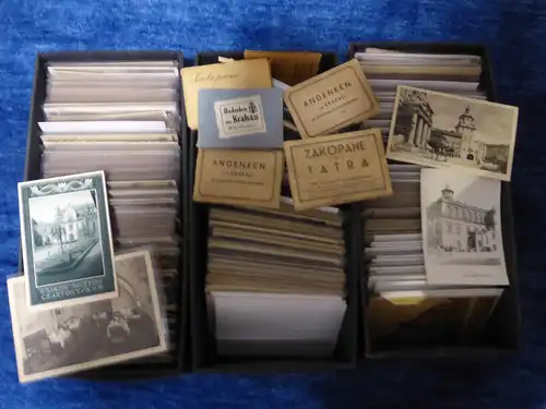 RIESEN Sammlung Ansichtskarten Generalgouvernement über 1300 verschiedene Stück