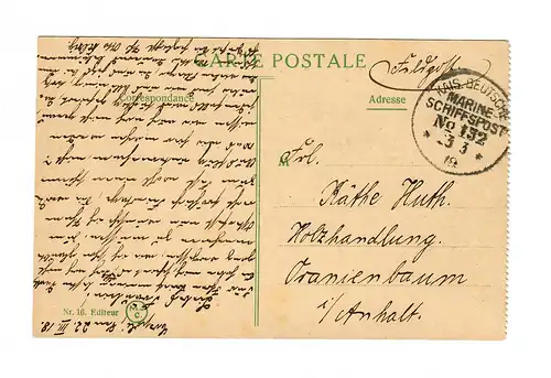 1918 KDMSP AK Constantinopel nach Oranienbaum, siehe Beschreibung