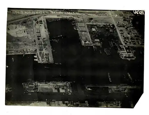 1917: grande photo (144x123mm) de Port Said le 17.4.1917