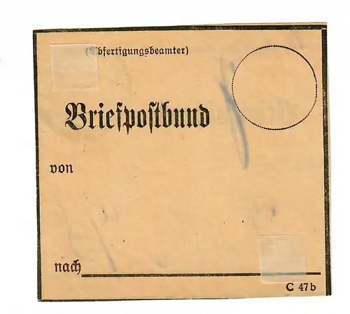 1918: Deutsche Feldpost 511 auf Briefpostbund nach Halle/Saale, interessant