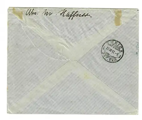 1917 Constantinople FP MIL MISS, Maison des soldats Haidar-Pascha n ah Zurich an RK