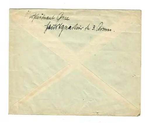 1917: Constantinople MIL. MISS, 3ème armée turque du chef d'état-major