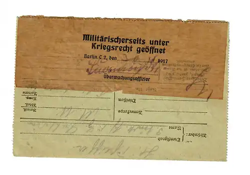 1917: Constantinople MIL. MISS de HABAB, 3e batterie turque lourde