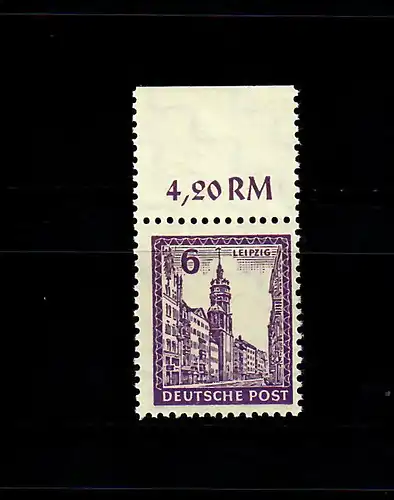 SBZ: MiNr. 153 Y b, Oberrand postfrisch, **, BPP Signatur