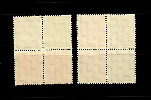 SBZ: MiNr. HZ 10-11, Viererblöcke, postfrisch, **