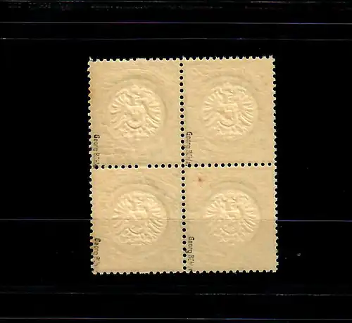 DR: MiNr. 26, Viererblock, farbfrisch, mit FZL ou6, postfrisch, **, BPP Attest